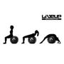 Imagem de Bola Suica 65 Cm para Pilates e Yoga Premium Anti Estouro Cor Preto  Liveup Sports 