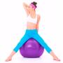 Imagem de Bola Suiça Pilates Yoga Abdominal Fitness 55cm + Bomba Exercícios Força 815