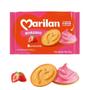 Imagem de Bolacha com Recheio Cremoso Morango Kit com 4 Pacotes 216g