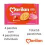 Imagem de Bolacha com Recheio Cremoso Morango Kit com 4 Pacotes 216g