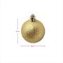 Imagem de Bolas de Naral 5cm Ornamentos para Decorar Árvore de Natal 12 Peças