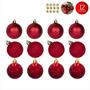 Imagem de Bolas De Natal 4cm Ornamentos Para Decorar Árvore de Natal 12 Peças