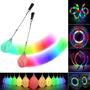 Imagem de Bolas de Poi LED com Efeito Arco-Íris e Strobo - Par de Bolas Luminosas