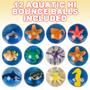 Imagem de Bolas de Pula ArtCreativity Aquáticas com Criaturas Marinhas 3D (12 Unidades)