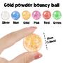 Imagem de Bolas de Pular Hxezoc com Glitter (32mm) - Pacote com 24 Unidades (6 Cores)