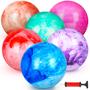 Imagem de Bolas Infláveis Bouncy Balls FUTUREPLUSX - Pacote com 6 Unidades e Bomba