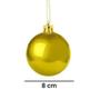 Imagem de Bolas Para Árvore Decoração de Natal Kit c/ 8 Bolas 8cm