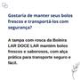 Imagem de Boleira Decorativa com Tampa de Rosca para Sobremesas Elegante Cozinha Plástico Plasutil