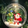 Imagem de Bolinha De Natal Decorada P/ Pendurar Na Árvore Com Led