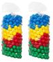 Imagem de Bolinha de piscina 50 unidades coloridas 76mm plástico Cetrofrs