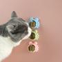 Imagem de Bolinha Doce Catnip Para Gatos Brinquedo Saudável Autocolante Rosa Azul