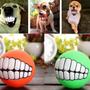 Imagem de Bolinha Para Pet Sorriso Bola para Cachorros com Dentes Com Apito