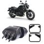 Imagem de Bolsa Alforge Lateral Custom 32 Litros + Afastador Kawasaki Eliminator 500 Par