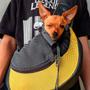 Imagem de Bolsa Amarela Para Ombro P/ Transporte Pet Cães Cão Cachorro Gato