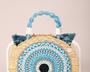 Imagem de Bolsa bordada de palha natural bag mandala luxo theron oficial