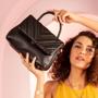 Imagem de Bolsa Casual com Pesponto Chevron