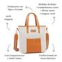 Imagem de Bolsa Casual Textura Feminina Chenson 84792 Off White