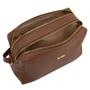 Imagem de Bolsa classe couro feminina transversal 2870 cb04 marrom