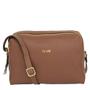 Imagem de Bolsa classe couro feminina transversal 2870 cb04 marrom