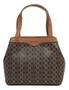 Imagem de Bolsa Classe Couro Tote 3200-2 8W1K Canvas Marrom Nocciola