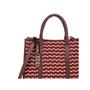 Imagem de Bolsa Classe Feminina Tote Jacquard J003 Bordo/Bordo