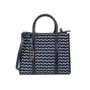 Imagem de Bolsa Classe Feminina Tote Jacquard J003 Marinho/Onix