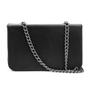 Imagem de Bolsa Clutch Casual Lisa Rosa Helena com Fecho em Metal e Alça Corrente