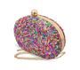 Imagem de Bolsa Clutch Festa Color Oval Casamentos Madrinhas Formatura