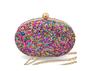 Imagem de Bolsa Clutch Festa Color Oval Casamentos Madrinhas Formatura