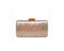 Imagem de Bolsa Clutch Festa Feminina Retângular Bege