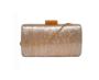 Imagem de Bolsa Clutch Festa Feminina Retângular Bege