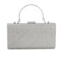 Imagem de Bolsa Clutch Festa Feminina Strass Chenson Prata 20x11x5 cm