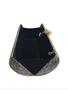 Imagem de Bolsa Clutch Renda Glitter Prateada Detalhes Preto Festas