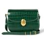 Imagem de Bolsa com aba Amazon Essentials verde escuro Faux Crocodile para mulheres
