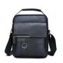 Imagem de Bolsa Couro Masculina Feminina Transversal Mensageiro Carteiro de Ombro Transversal Tiracolo Shoulder Bag Uso Necessaire Casual Formal Elegante