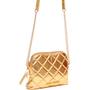 Imagem de Bolsa Crossbody Lança Perfume Matelase Pr25 Dourado Feminino