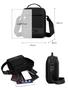 Imagem de Bolsa Crossbody Masculina Transversal Multifuncional - Preto