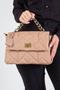 Imagem de Bolsa de couro com corrente matelassê Gabriela