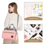 Imagem de Bolsa de fraldas GOGOSO Crossbody Small Isolada Rosa e Cinza