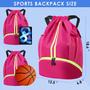 Imagem de Bolsa de futebol BROTOU Mochila com cordão com compartimento para bolas e sapatos