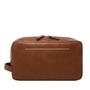 Imagem de Bolsa de higiene de viagem Fossil Leather Shave Dopp Kit Brown