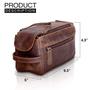 Imagem de Bolsa de higiene pessoal KoMalc Premium Buffalo Leather Unissex Travel