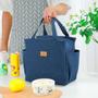Imagem de Bolsa De Mão Térmica Marmiteiran Comida Estilo Necessaire Transportar Refeições Dieta Casual Trabalho Compacta Presente