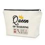 Imagem de Bolsa de Maquiagem Sazuwu Mahjong Queen - Presente para Amantes de Mahjong