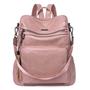 Imagem de Bolsa de mochila CLUCI Fashion Leather Travel para mulheres rosa