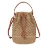 Imagem de Bolsa de ombro Goclothod Drawstring Cotton Crochet Bucket