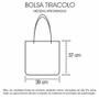 Imagem de Bolsa de ombro Grande em Neoprene Coffe Café com Zíper NF