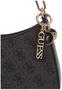 Imagem de Bolsa de ombro GUESS Noelle Top Zip, logotipo Coal, 11,5 x 7 x 2,75 cm