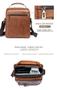 Imagem de Bolsa de ombro Wokex PU Leather Retro Messenger para homens