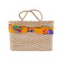 Imagem de Bolsa De Palha Com Pingente Tropical Yellow - Secret Beach